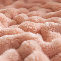 Extra Soft Flannel Blanket - PlushBubble-Pink-70x100cm-State of Style
