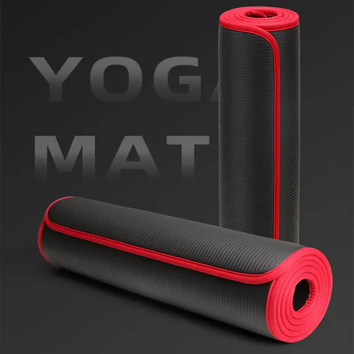 Extra Thick Anti-Slip Yoga Mat - FlexiMat-Black-State of Style