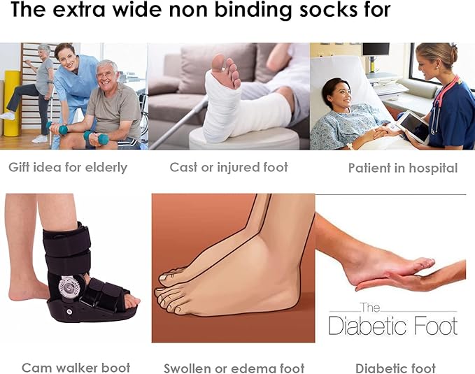 Extra Wide Diabetic & Lymphedema Socks - VitalSox-State of Style