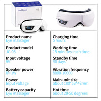 EYE MASSAGE DEVICE - AIR PRESSURE, VIBRATION & WARM COMPRESSION WITH BLUETOOTH MUSIC-State of Style