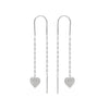 Double Heart Chain Earrings – Valencia