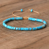 Braided Bracelet with 2.4mm Natural Stone Rollers - Seraphina