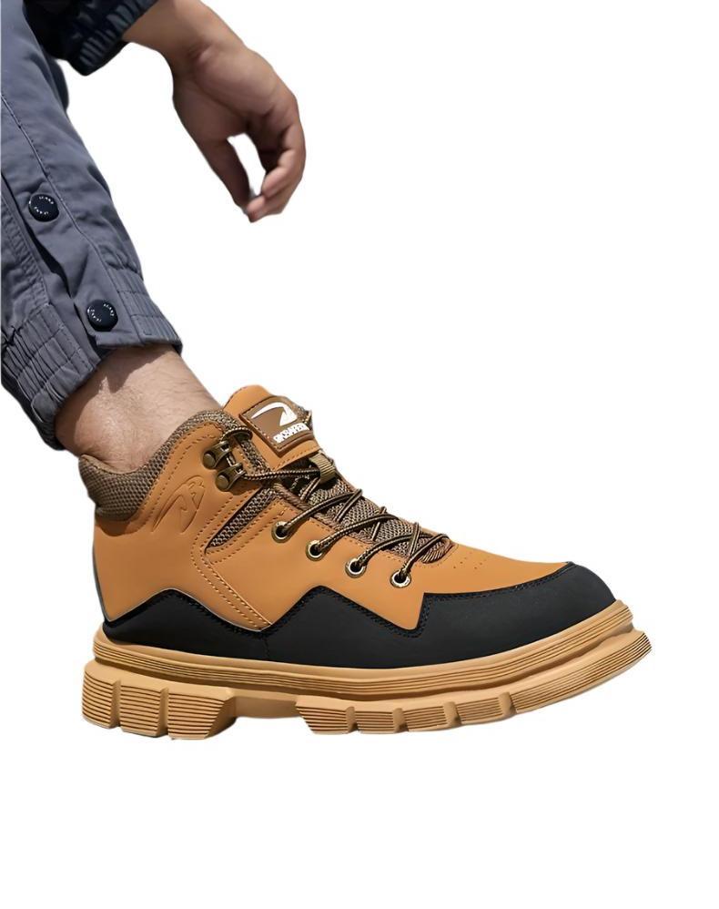Men's safety shoes mid-cut with reinforced toe cap & sole – Auron