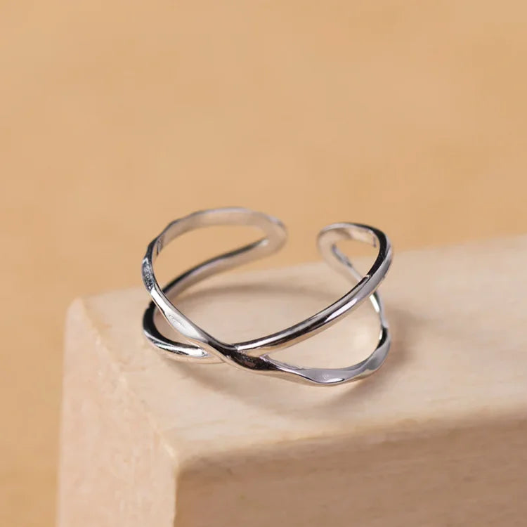 Adjustable Double Line Ring - Lina