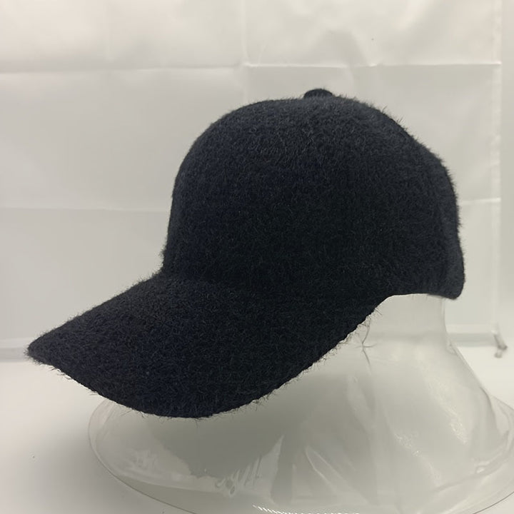 Warm women's baseball cap with faux fur for autumn & winter - Lorena