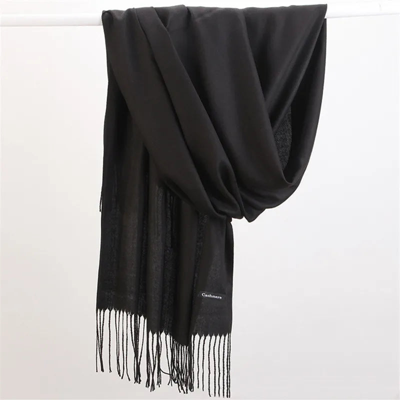Faith Cashmere Scarf | Versatile and Stylish-Black-State of Style
