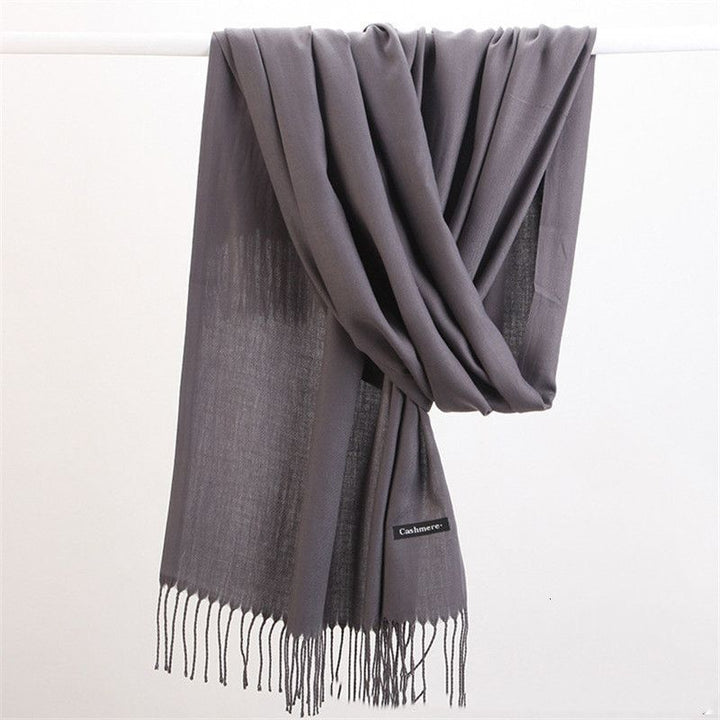 Faith Cashmere Scarf | Versatile and Stylish-Grey-State of Style