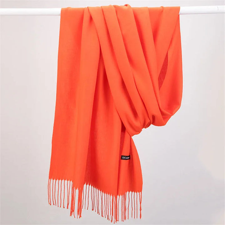 Faith Cashmere Scarf | Versatile and Stylish-Orange-State of Style