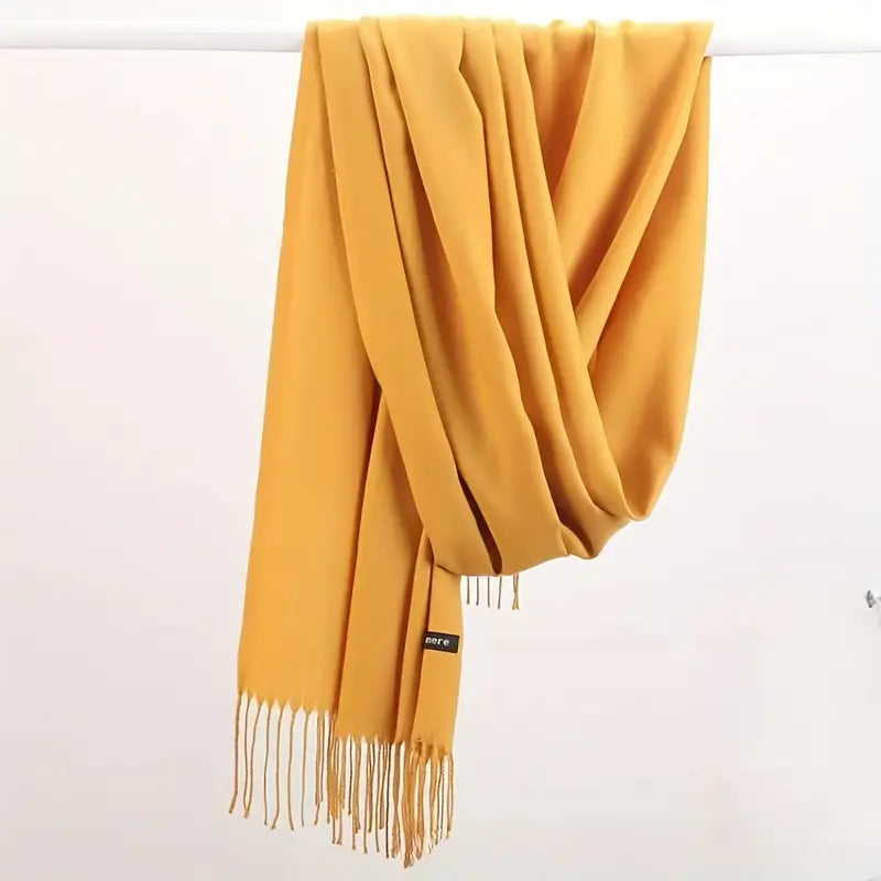 Faith Cashmere Scarf | Versatile and Stylish-Yellow-State of Style