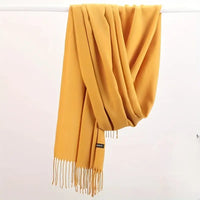 Faith Cashmere Scarf | Versatile and Stylish-Yellow-State of Style