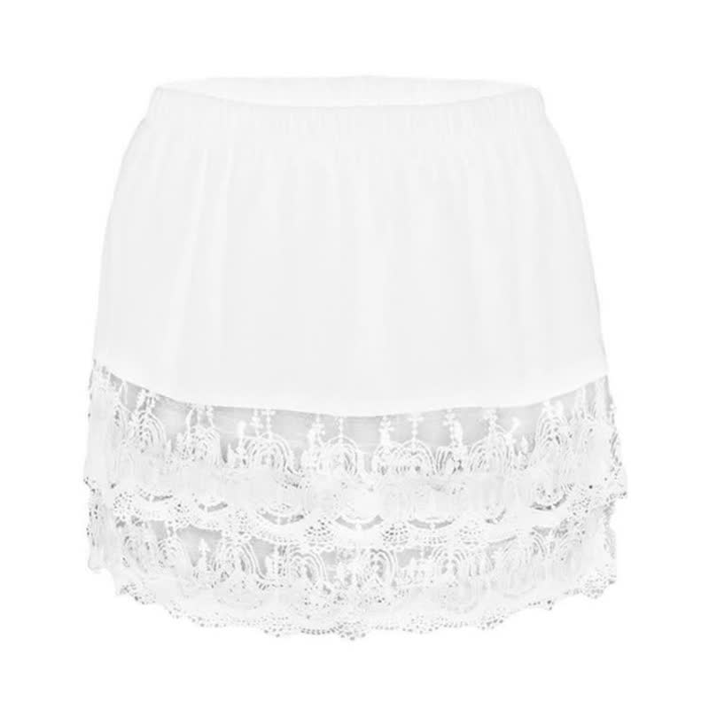 FakeHem | Stylish Fake Skirt for Women-White Lace-M-State of Style