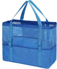 Buy 1, Get 1 FREE – Extra Large Clear Mesh Beach Tote with 8 Pockets – ClearWave
