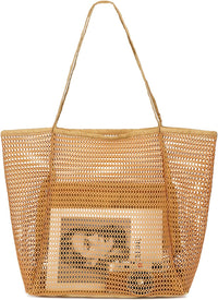 Buy 1, Get 1 FREE – Extra Large Clear Mesh Beach Tote with 8 Pockets – ClearWave