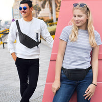 Multi-Pocket Fanny Pack with Adjustable Strap for Travel and Outdoor Use – 1+1 FREE