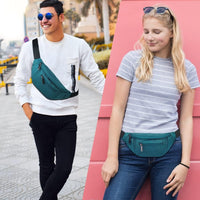 Multi-Pocket Fanny Pack with Adjustable Strap for Travel and Outdoor Use – 1+1 FREE
