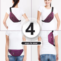 Multi-Pocket Fanny Pack with Adjustable Strap for Travel and Outdoor Use – 1+1 FREE