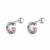 Colourful Letter Earrings - Letria