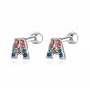 Colourful Letter Earrings - Letria