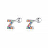 Colourful Letter Earrings - Letria