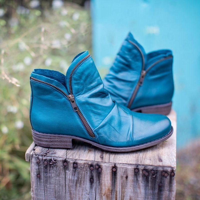 Fashionable Ankle Boots for Cold Days - WinterChic-Blue-3.0-State of Style