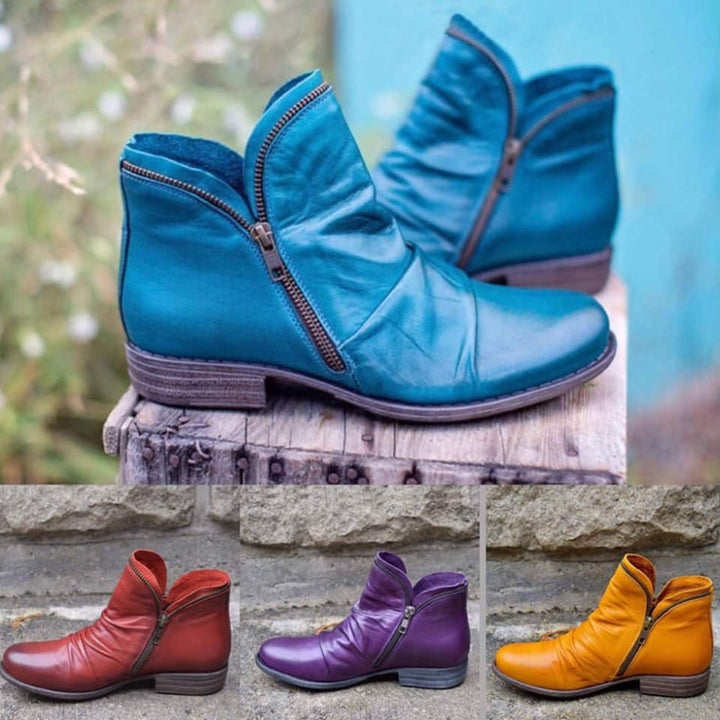 Fashionable Ankle Boots for Cold Days - WinterChic-Blue-3.0-State of Style