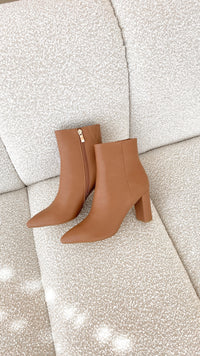Fashionable Casual Ankle Boots - Elonette-Brown-3-State of Style