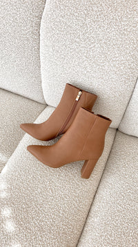 Fashionable Casual Ankle Boots - Elonette-Brown-3-State of Style