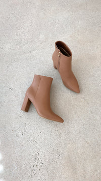 Fashionable Casual Ankle Boots - Elonette-Brown-3-State of Style