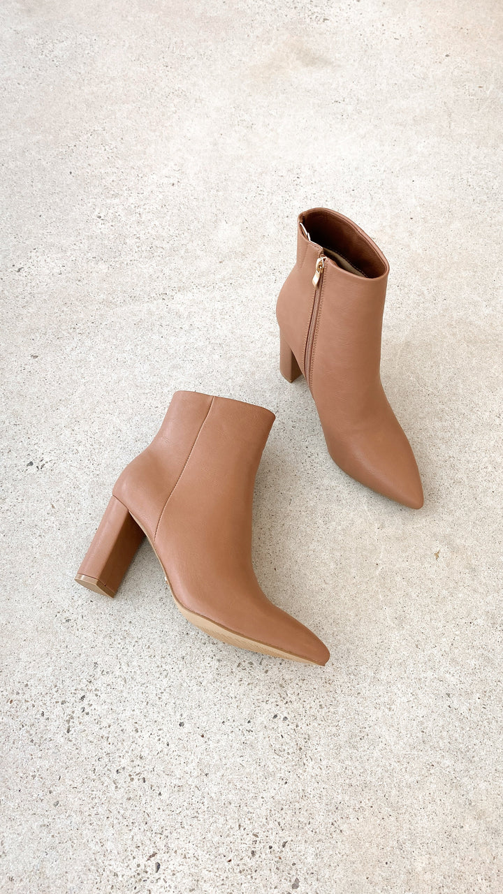 Fashionable Casual Ankle Boots - Elonette-Brown-3-State of Style