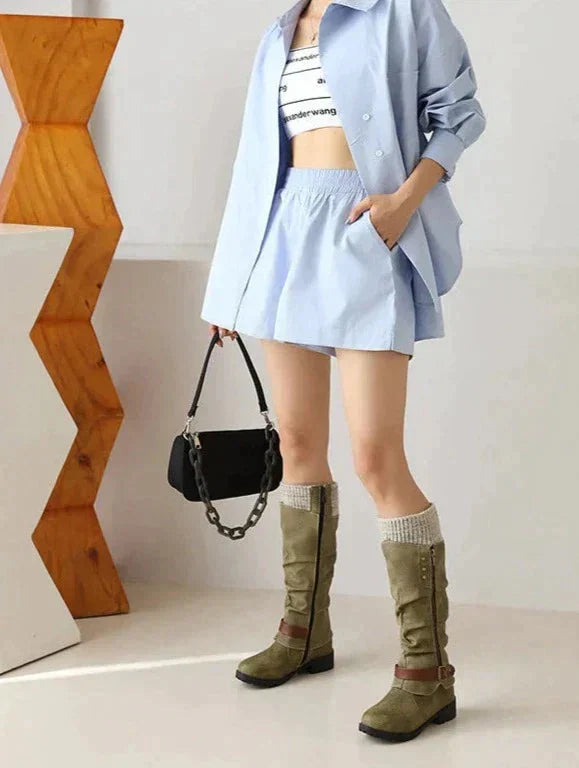 Fashionable High Women’s Boots - Isabella-Black-3-State of Style