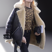 Fashionable Jacket with Leather Clasps for Women - Juliette-Black-S-State of Style