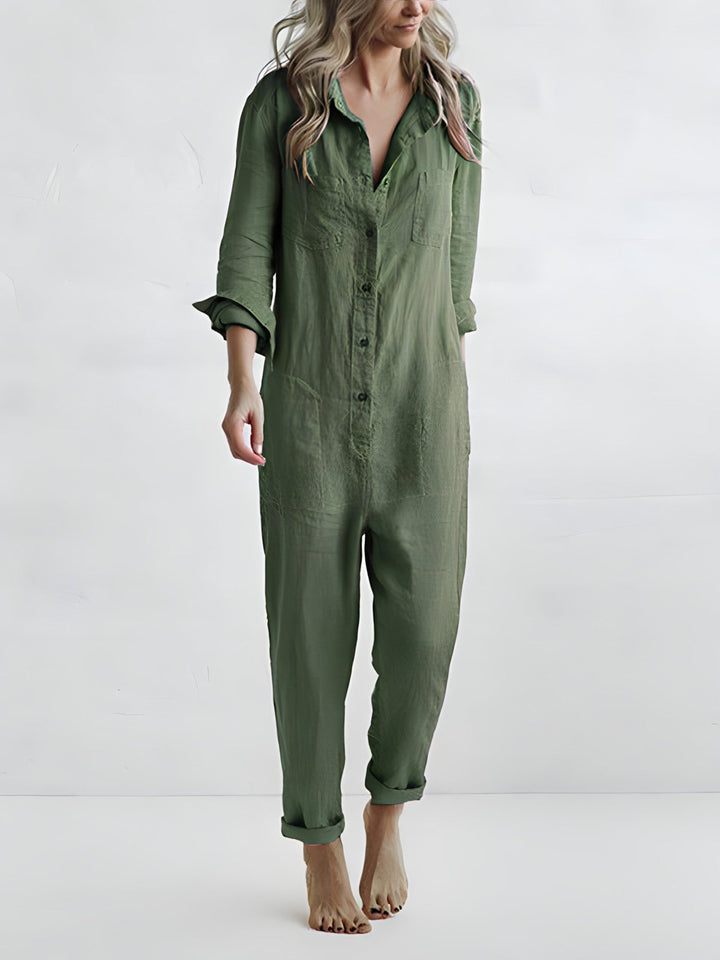Fashionable Jumpsuit - Aria-Green-S-State of Style