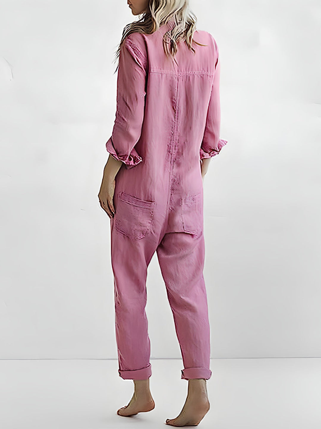 Fashionable Jumpsuit - Aria-Pink-S-State of Style