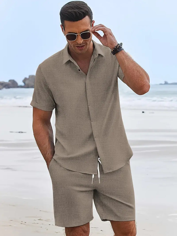 Fashionable Khaki Men's Summer Set – Dario-S-State of Style