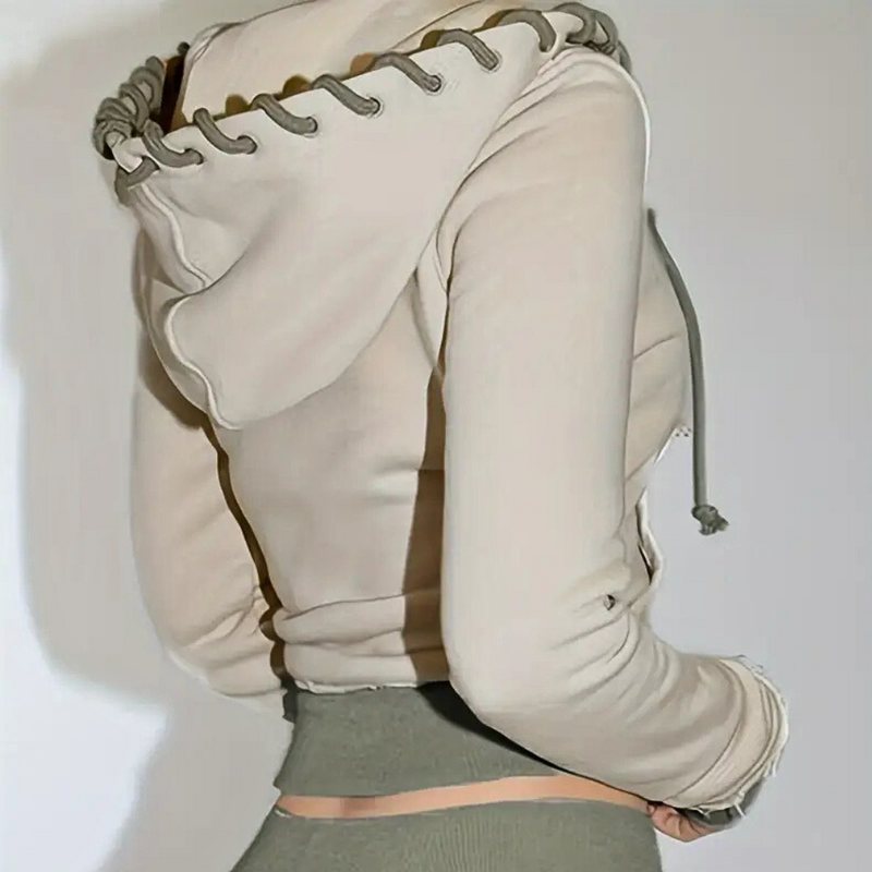 Fashionable Ladies' Jacket with Hood - Elise-XS-State of Style