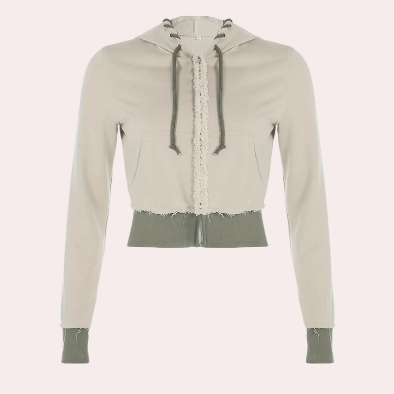 Fashionable Ladies' Jacket with Hood - Elise-XS-State of Style