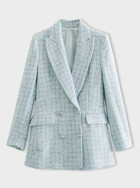 Fashionable Light Blue Women's Blazer - Elena-XS-State of Style