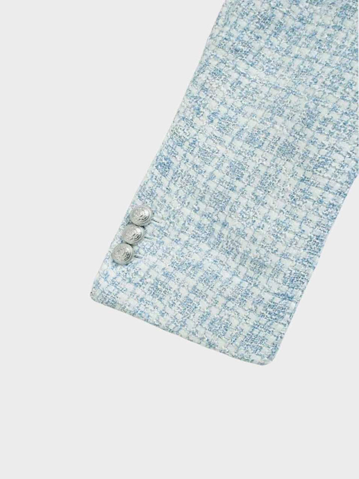Fashionable Light Blue Women's Blazer - Elena-XS-State of Style