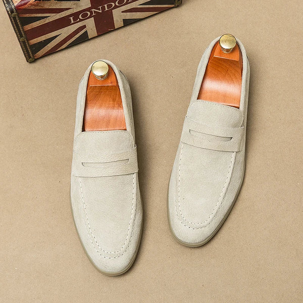 Fashionable Luxury Men's Loafers-Beige-7-State of Style