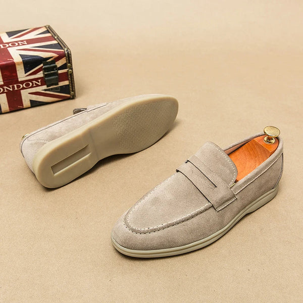 Fashionable Luxury Men's Loafers-Beige-7-State of Style