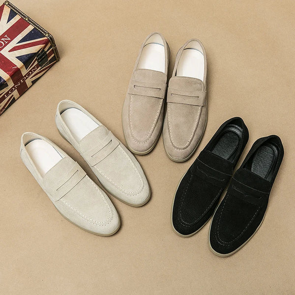 Fashionable Luxury Men's Loafers-Beige-7-State of Style