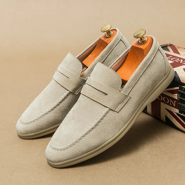 Fashionable Luxury Men's Loafers-Beige-7-State of Style