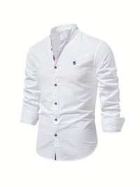 Fashionable men's shirt for spring - Leon-White-XS-State of Style