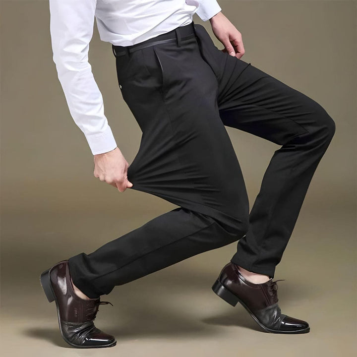 Fashionable Men's Stretch Trousers - Nolan-Black-9-State of Style