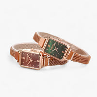 Fashionable Square Watch with Magnetic Band - Selena-Brown-State of Style
