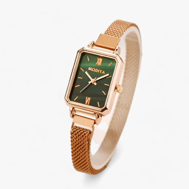 Fashionable Square Watch with Magnetic Band - Selena-Green-State of Style