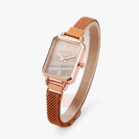 Fashionable Square Watch with Magnetic Band - Selena-White-State of Style