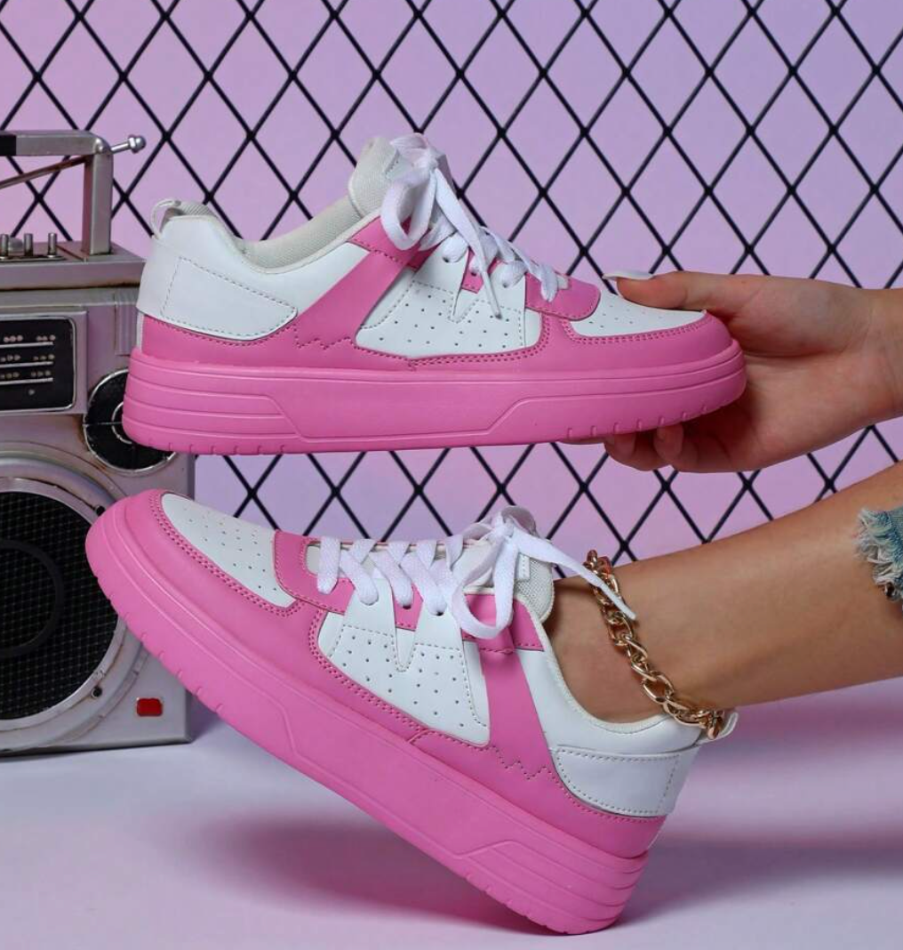 Fashionable Women's Sneakers - Naya-Pink-4-State of Style