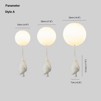 Fateh Ceiling Lights Pendant Lights Bear Balloon-A-15 cm-State of Style