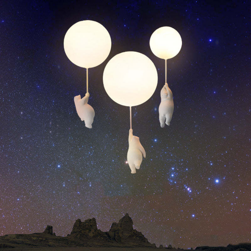Fateh Ceiling Lights Pendant Lights Bear Balloon-A-15 cm-State of Style